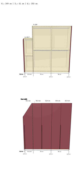 Roof Pitched cabinet