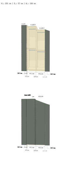 Roof Pitched cabinet