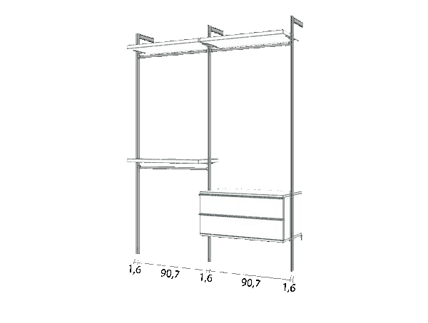 Begehbarer Kleiderschrank Typ B