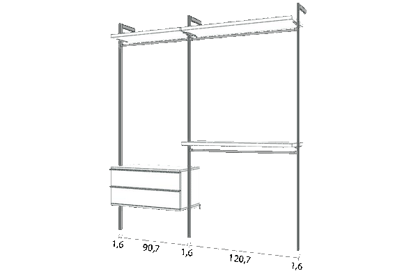 Begehbarer Kleiderschrank Typ B