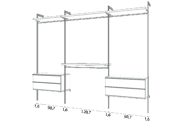 Begehbarer Kleiderschrank Typ B