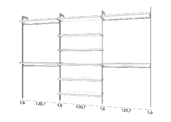 Begehbarer Kleiderschrank Typ B